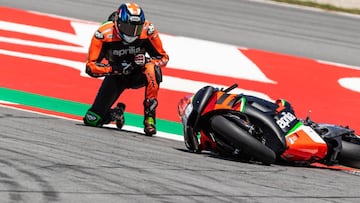 MOTOGP - CATALUNYA GP 2019
 
 Bradley Smith, #38 (GBR) Aprilia Racing Team during the Race of Catalunya GP, MotoGP 2019 World Championship at Circuit de Barcelona on June 16, 2019 in Montmelo, Spain.
 
 
 16/06/2019