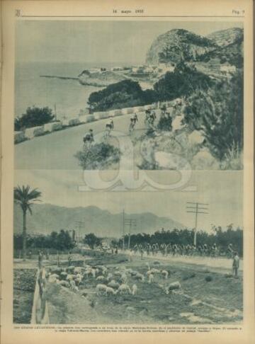 Recorrido por las mejores im¨¢genes de la I Vuelta a Espa?a a trav¨¦s de la edici¨®n de AS Semanal de 1935.