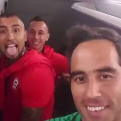 El alocado festejo de Bravo, Medel y Vidal en la Centenario