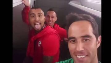 El alocado festejo de Bravo, Medel y Vidal en la Centenario