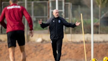 Calero quiere que los suyos mantengan la dinámica de resultados.