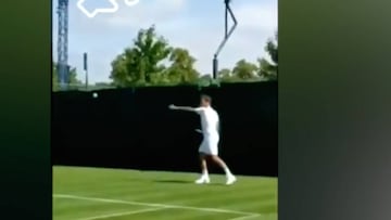 Federer imitando la derecha y el grito de Nadal: el 'scoop' de un videoaficionado