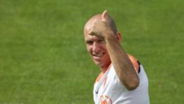 Robben: "No veo a nadie que tenga la cabeza en las nubes"