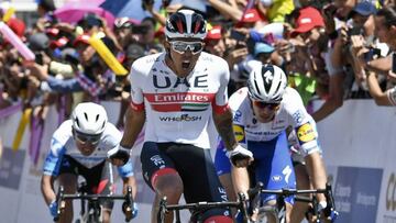 El pedalista del UAE Team Emirates se impuso en la tercera etapa 