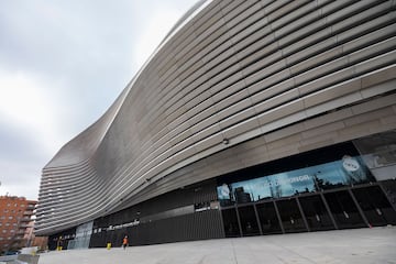 Imagen de la fachada exterior del nuevo Santiago Bernabéu.