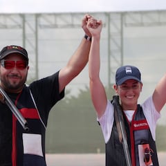 Fátima Gálvez y Alberto Fernández, plata europea en foso mixto por equipos