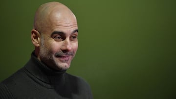 Soccer Football - FA Cup - Fourth Round - Cheltenham Town v Manchester City - The Jonny-Rocks Stadium, Cheltenham, Britain - January 23, 2021 Manchester City manager Pep Guardiola after the match Pool via REUTERS/Toby Melville
