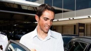 <b>A LA ESPERA. </b>Alberto Contador regresa hoy de Argentina.