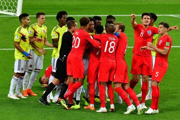 Tangana por una acción de Wilmar Barrios a Jordan Henderson.