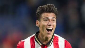 Moreno anotó el primer gol del PSV contra el United.