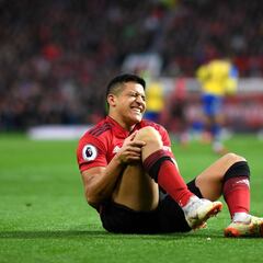 Alexis Sánchez estará entre 4 y 6 semanas de baja por lesión