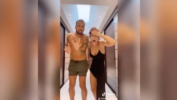 ¡Ya es viral! El divertido TikTok de Ezequiel Garay junto a su pareja