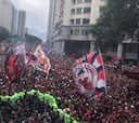 Flamengo se da un baño de masas y festeja en Río