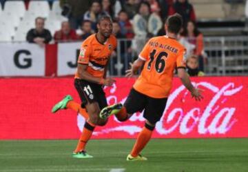 0-1. Keita celebra el primer gol.