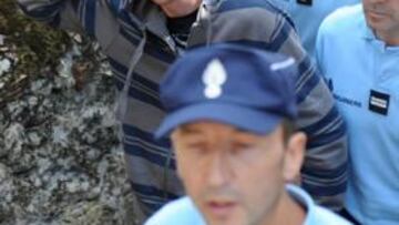 Riccó, tras su positivo en el Tour 2008.