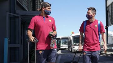 Messi, Suárez y Jordi Alba se aíslan de la crisis en la montaña