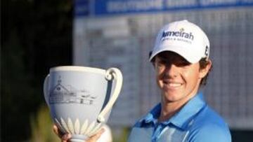 CAMPEÓN. Con el Deutsche Bank, McIlroy suma su tercer título de la temporada.
