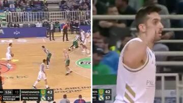 Sí, confirmado, Campazzo es de otro planeta: atentos a su último invento desde medio campo...