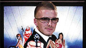 <B>DEL 7 AL 007</B>. Beckham recordó ayer el título de la famosa película de James Bond.