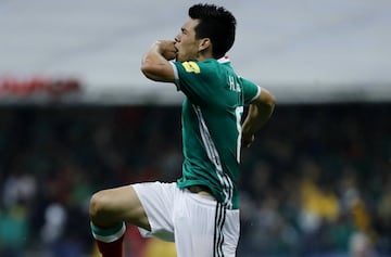 El festejo de México tras conseguir el pase al Mundial