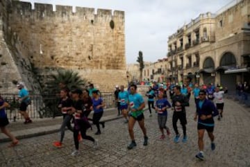 Las imágenes de la séptima maratón de Jerusalén