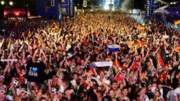 Alemania se echó a la calle para poder celebrar su cuarto Mundial