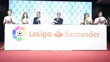 21/07/16 FUTBOL FIRMA DE ACUERDO ENTRE BANCO SANTANDER Y LA LIGA
JAVIER TEBAS Y RAMI LALIGA