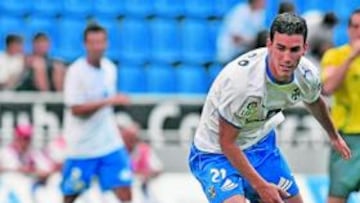 <b>BRILLANTE. </b>Alfaro completó un partido soberbio e hizo dos goles al Murcia.