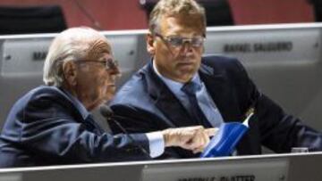 Jerome Valcke y Joseph Blatter