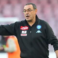 Sarri: "De momento ni siquiera vemos los partidos del Madrid"