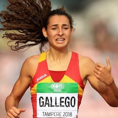 Sara Gallego gana la 'medalla de chocolate' en 400 metros vallas