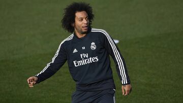 Marcelo durante una sesi&oacute;n de entrenamiento.