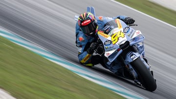 Fermín Aldeguer con la Ducati de Gresini en el shakedown de MotoGP.