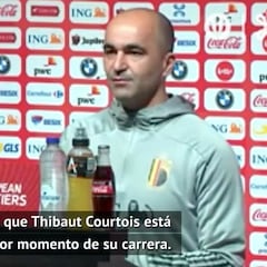 Roberto Martínez da el dato de los puntos que Courtois le ha dado al Madrid en LaLiga
