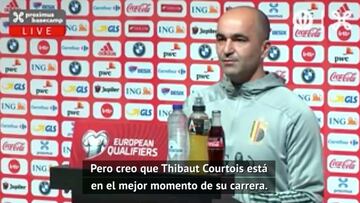 Roberto Martínez y el dato de Courtois que rescata del Madrid