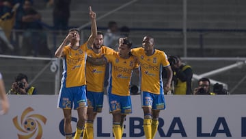 Action photo during the match Pumas UNAM (MEX) vs Tigres UANL (MEX), corresponding to Second leg match of Quarters Final Tournament CONCACAF Champions League 2016-2017 at Olympic Univeritary Stadium.
Foto de accion durante el partido Pumas UNAM (MEX) vs Tigres UANL (MEX), correspondiente al partido de vuelta de cuartos final de la Liga de Campeones CONCACAF 2016-2017 en el Estadio Olimpico Universitario, en la foto: Jurgen Damm celebra su gol
01/03/2017/MEXSPORT/David Leah.