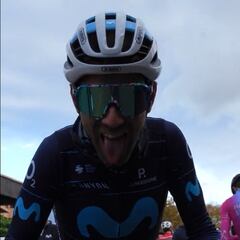 Valverde regresa a la bici en la concentración del Movistar