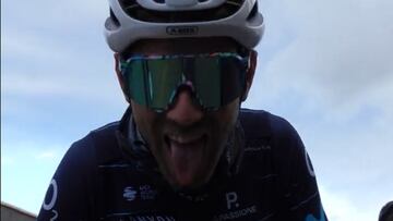 Alejandro Valverde, durante la concentraci¨®n de pretemporada del Movistar.