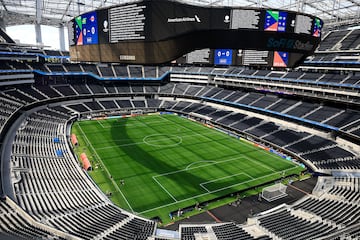 INGLEWOOD, CALIFORNIA - JUNE 23: General view of SoFi Stadium ahead of match between Brazil and Costa Rica as part of CONMEBOL Copa America USA 2024 on June 23, 2024 in Inglewood, California.   Buda Mendes/Getty Images/AFP (Photo by Buda Mendes / GETTY IMAGES NORTH AMERICA / Getty Images via AFP)