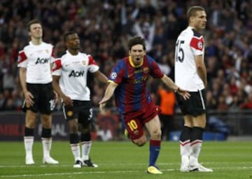 Hasta el momento, la última Champions que ha ganado el Barcelona fue el 28 de mayo de 2011, también ante el Manchester United.
Messi anotó el 2-1.  