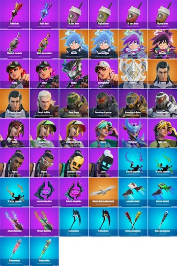 Todas las variantes de cosm&eacute;ticos nuevas del parche 23.00 de Fortnite