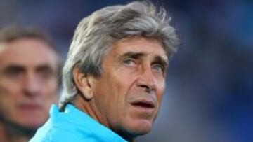 Manuel Pellegrini durante un partido de pretemporada.