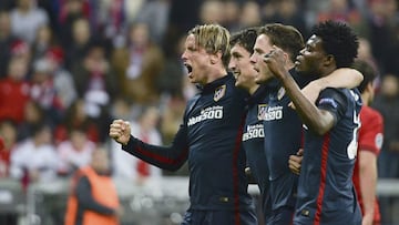 Los famosos atl&eacute;ticos celebraron el pase de su equipo a la final de la Champions League.