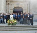 Ofrenda floral del Bilbao Basket a la Basílica de Begoña