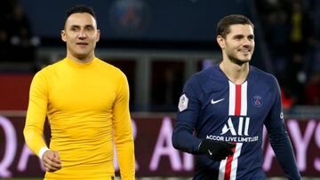 Mauro Icardi sigue demostrando todos sus talentos en el PSG y ahora se puso los guantes de Keylor Navas para hacerle una gran a tajada a Neymar.