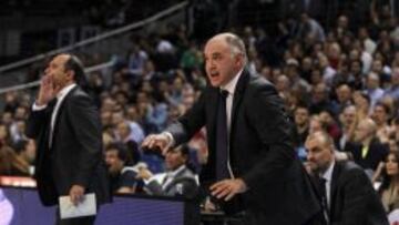 Pablo Laso, durante el encuentro contra el Dinamo Sassari.