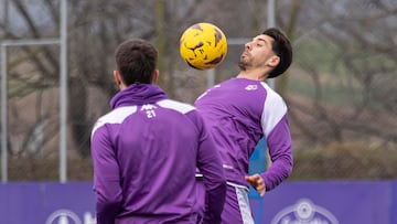 VALLADOLID, 04/01/24. PHOTOGENIC. ENTRENAMIENTO DEL REAL VALLADOLID. DE LA HOZ