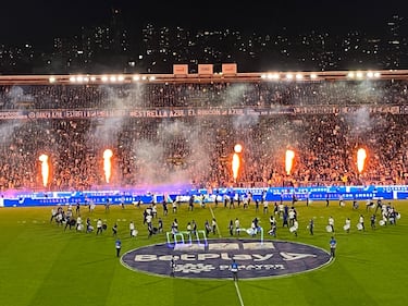 Final de ida de la Copa BetPlay entre Millonarios y Atlético Nacional en El Campín.