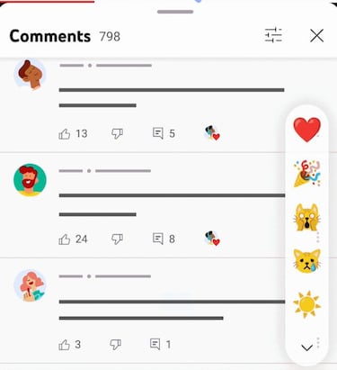 Reacciones emoji para YouTube: podrás enviar un emoji como en Twitch