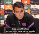 Eric: "Se nota la mano de Xavi"